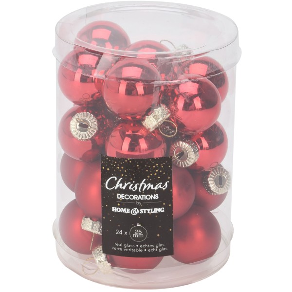 Kleine Baumkugeln aus Glas 25 mm oder 30 mm