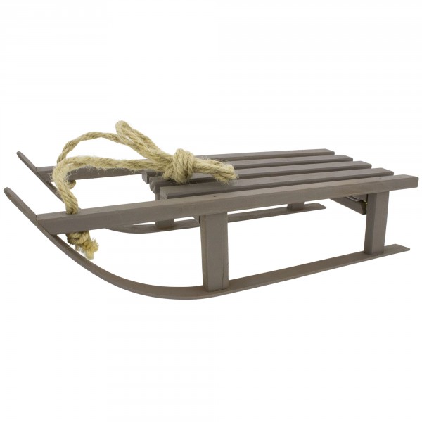 Holzschlitten zur Dekoration L 16 cm / L 38 cm oder 51 cm