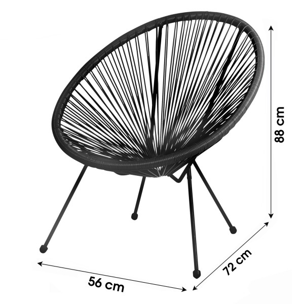 "Capana Chair" Acapulco - stilvoller Designstuhl für Innen und Außen