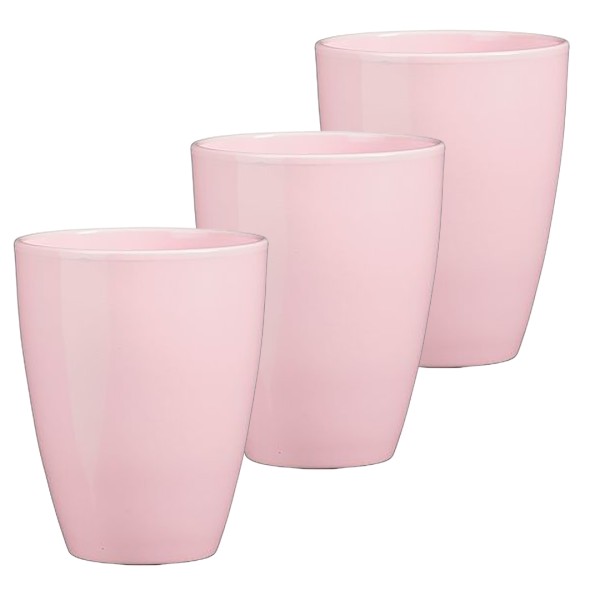 3 x Orchideentöpfe "TUSCA" - H 17 cm - Ø 13,5 cm