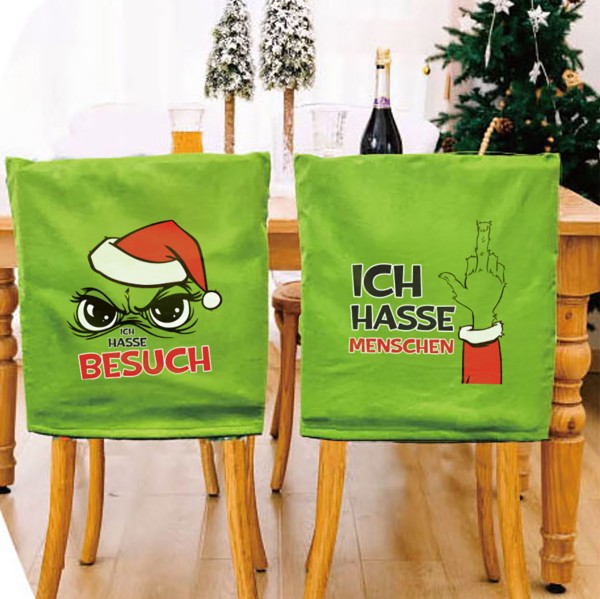 6-tlg. Set Stuhlhussen "Festtags-Muffel" 48 x 64 cm