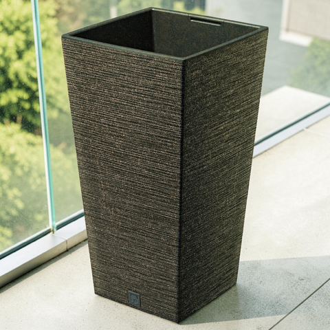 Pflanzsäule - Blumentopf FURU Slim - ECO Wood - mit natürlichem Holzanteil