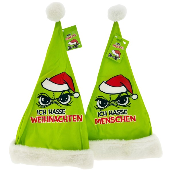 Witzige Weihnachtsmützen im 2er-Set – Humorvoll durch die Winterzeit