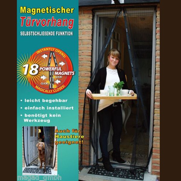 Insektenschutz "Magnetic" Türvorhang 210 x 100 cm