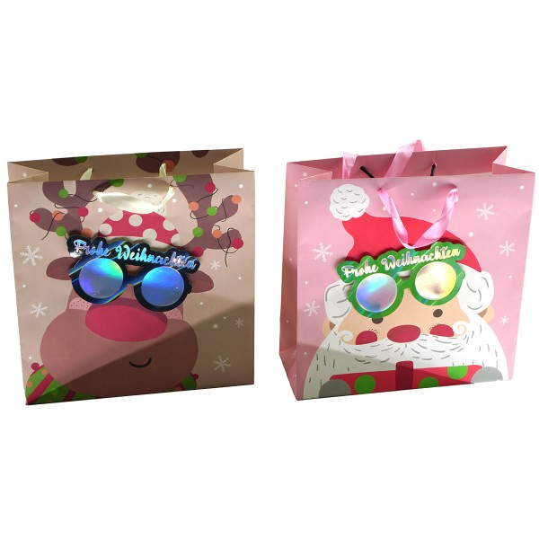 12 x Geschenktüte mit 3-D-Brille - 25 x 25 x 10 cm