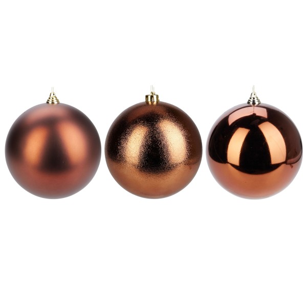 Weihnachtskugeln aus Kunststoff - Ø 8-18 cm - wetterfest