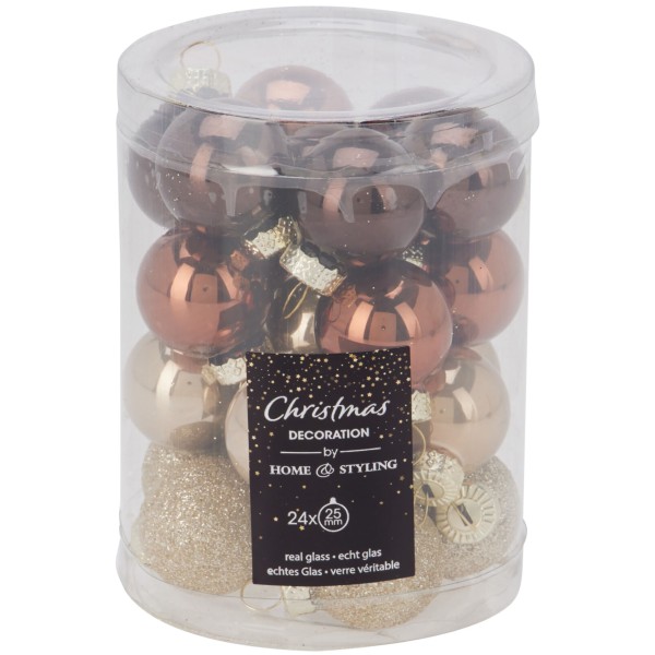 Kleine Baumkugeln aus Glas 25 mm oder 30 mm