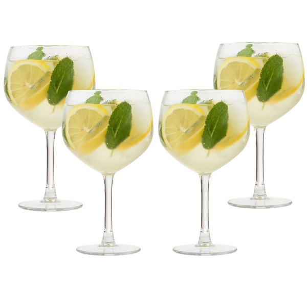 4-tlg. Set GIN TONIC Gläser 650 ml