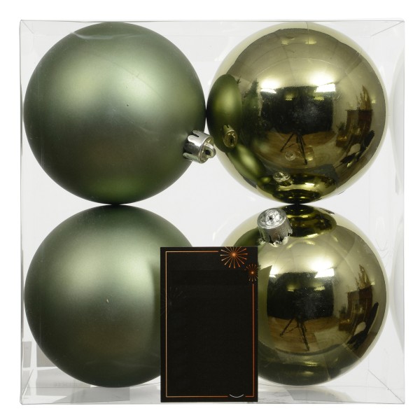 Weihnachtskugeln aus Kunststoff - Ø 8-18 cm - wetterfest