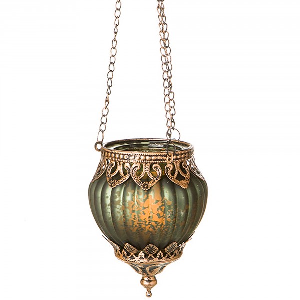 Teelichthalter zum Hängen in stilvollem Vintage Look L 47 cm