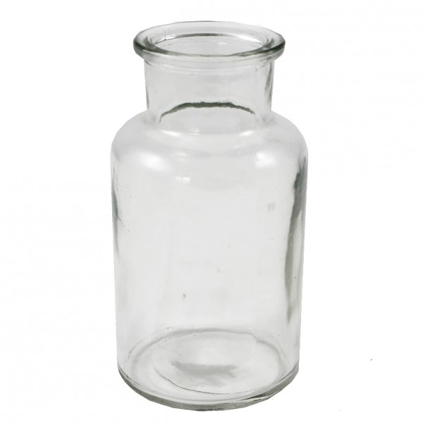 12 x Glasflaschen - Apothekerflaschen H 12,5 cm