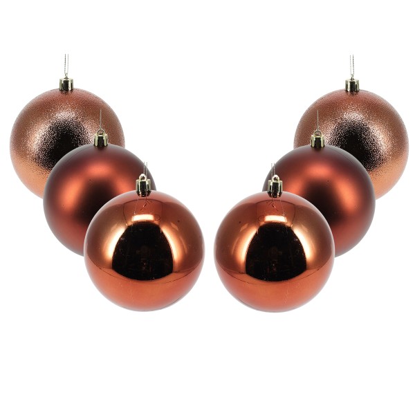 Weihnachtskugeln aus Kunststoff - Ø 8-18 cm - wetterfest