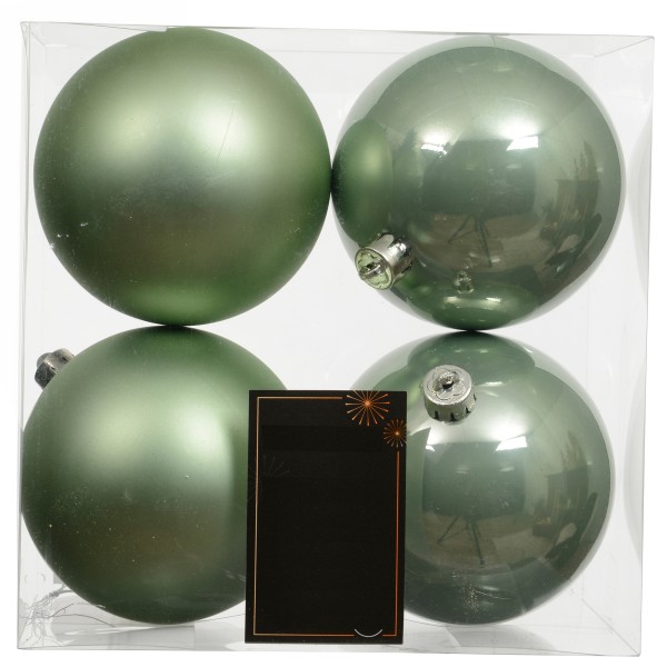 Weihnachtskugeln aus Kunststoff - Ø 8-18 cm - wetterfest