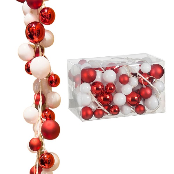 Girlande Weihnachten aus Kunststoff - L 180 cm - wetterfest