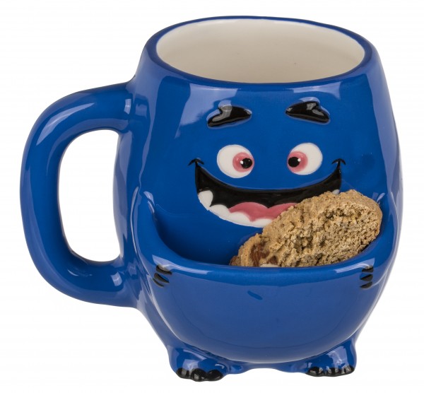 Keramik Trinkbecher mit süßem Keksfach - 300 ml