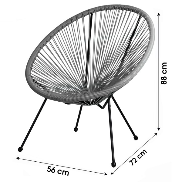 "Capana Chair" Acapulco - stilvoller Designstuhl für Innen und Außen