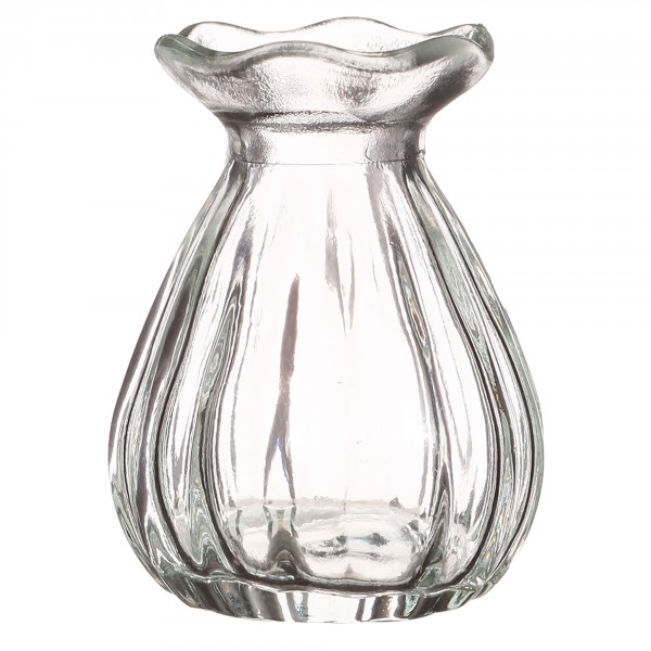 12 x kleine Glasvasen in stilvoller Optik