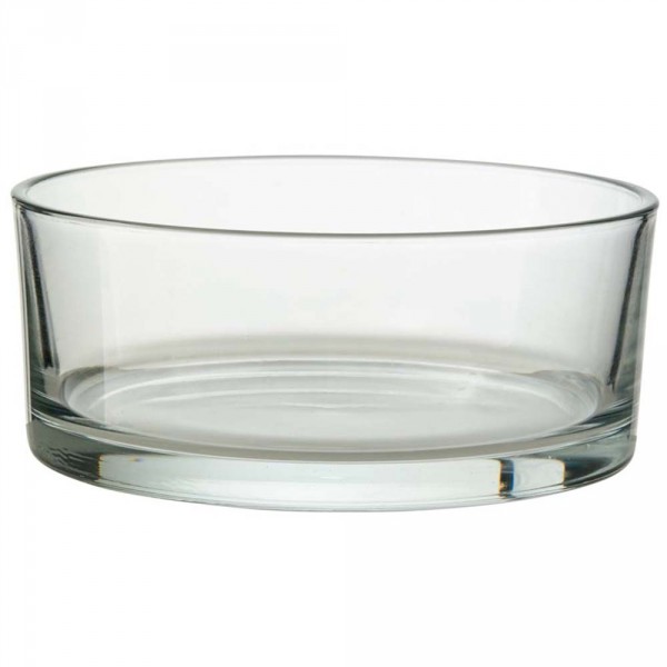 Glasschale in runder Form, Ø 19 cm