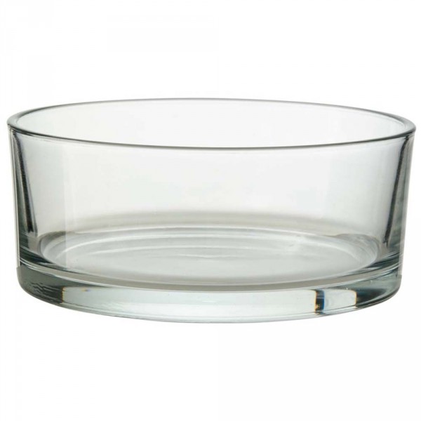 Glasschale klar H 7,8 cm Ø 15 cm