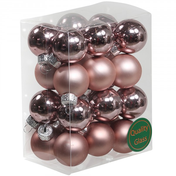 Kleine Baumkugeln aus Glas 25 mm oder 30 mm