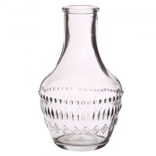 12 x kleine Glasvasen in stilvoller Optik