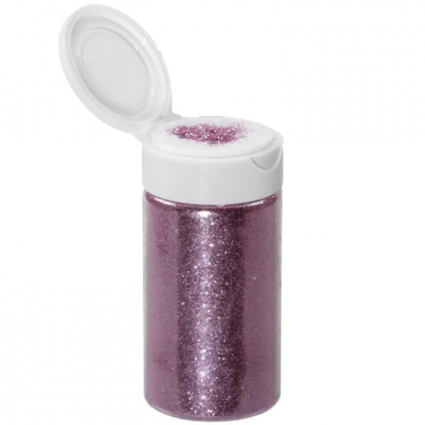 Glitterpuder zum Basteln - 5 Farben - 100 g pro Flasche - Glitzerpuder