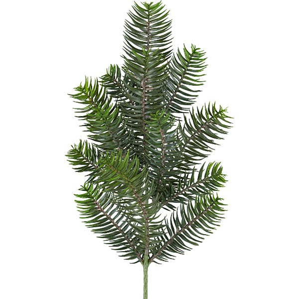 6 x Künstliche Tannenzweige L 50 cm, naturgetreue Imitationen - 13 Triebe