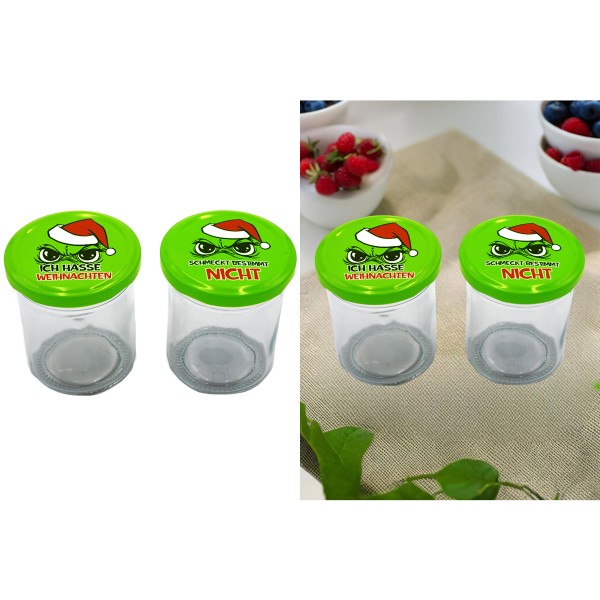 6 x Einmachgläser - Vorratsgläser "Festtags-Muffel"