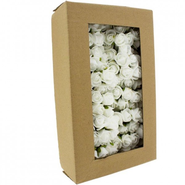144 x Mini Rosen zur Dekoration für kleine Vasen
