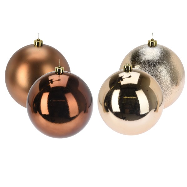 Weihnachtskugeln aus Kunststoff - Ø 8-18 cm - wetterfest
