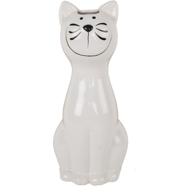 Luftbefeuchter "Katze" aus Porzellan H 21,5 cm