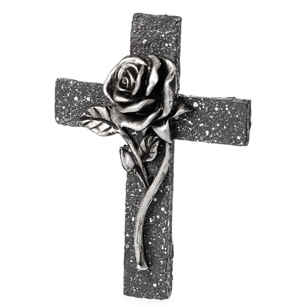 Grabschmuck "Kreuz" mit Rosen