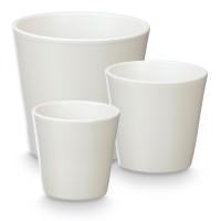 Weiß Matt - konisch