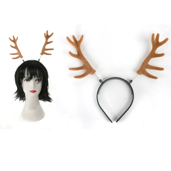 Haarreif mit Elchgeweih H 28 cm