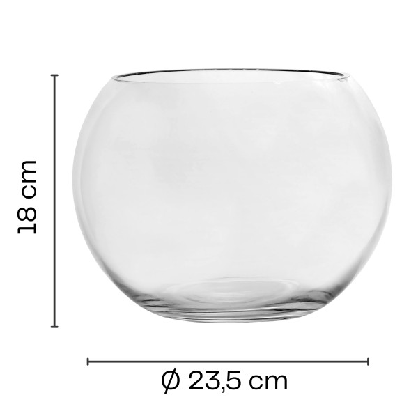 Vasen in Kugelform aus Glas - Windlichter Glas rund