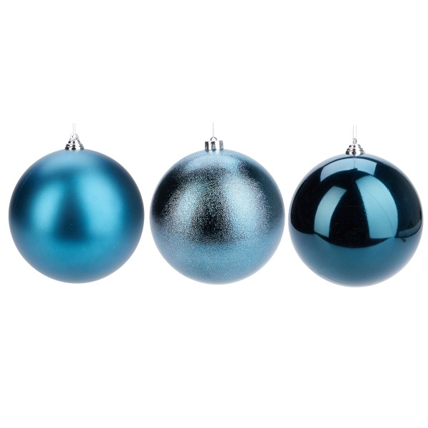 Weihnachtskugeln aus Kunststoff - Ø 8-18 cm - wetterfest