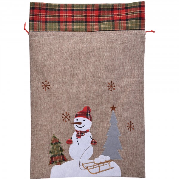 Riesiger Jutebeutel mit Zugband H 70 cm