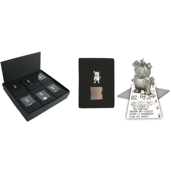 Zettel- und Fotohalter GLÜCKSSCHWEIN mit Magnet, 12er Display