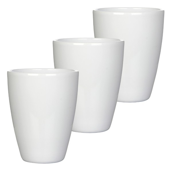 3 x Orchideentöpfe "TUSCA" - H 17 cm - Ø 13,5 cm