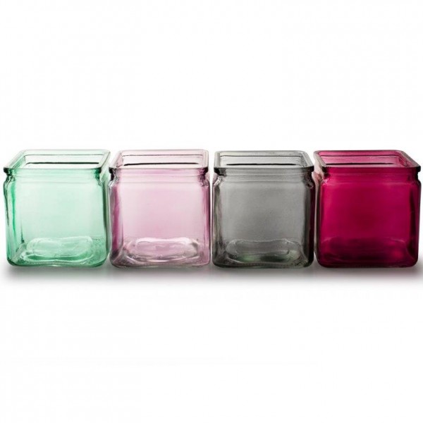 6 x Glaswürfel "Cubus" in verschiedenen Größen