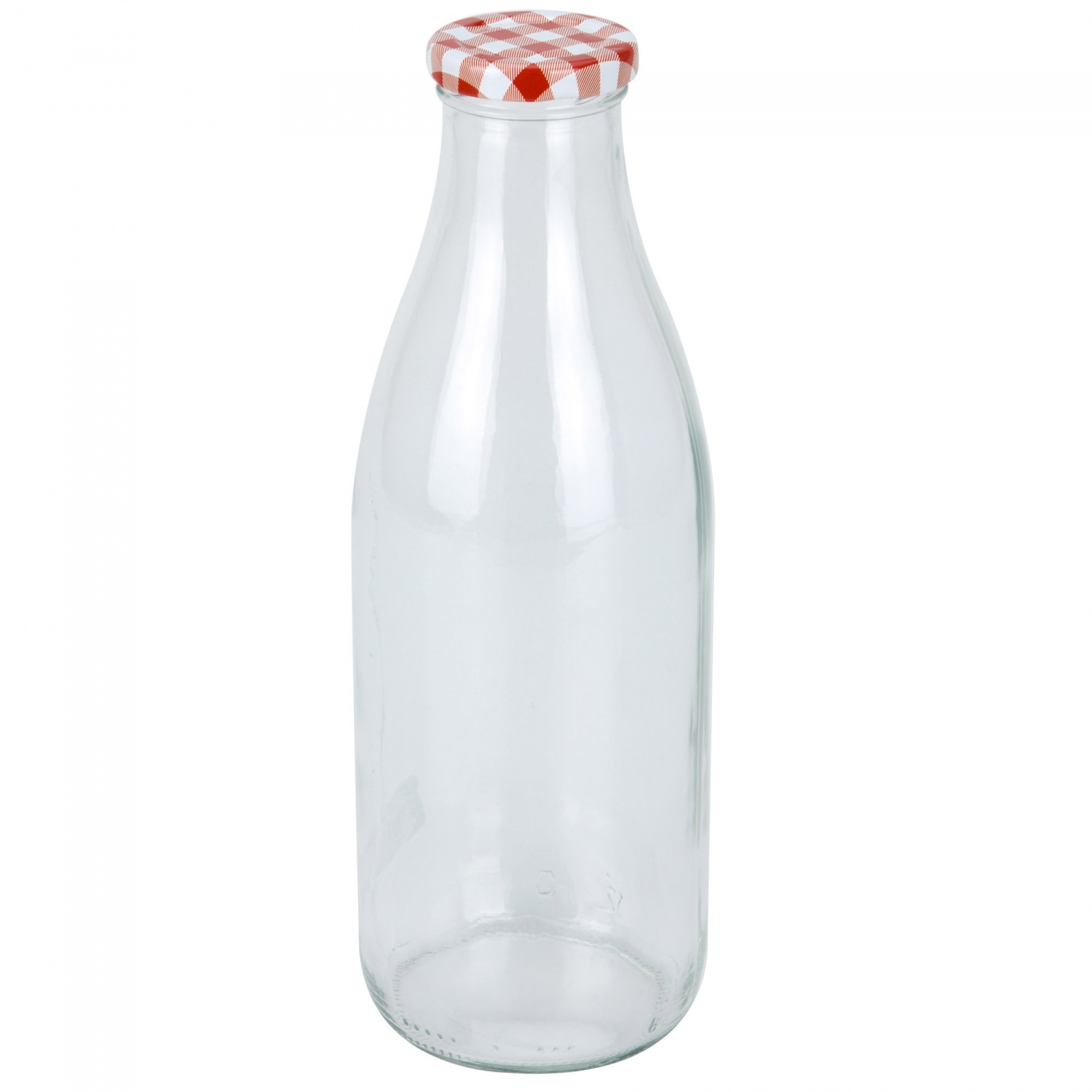6 x Milchflaschen mit Deckel 1 Liter Aufbewahrungsflasche